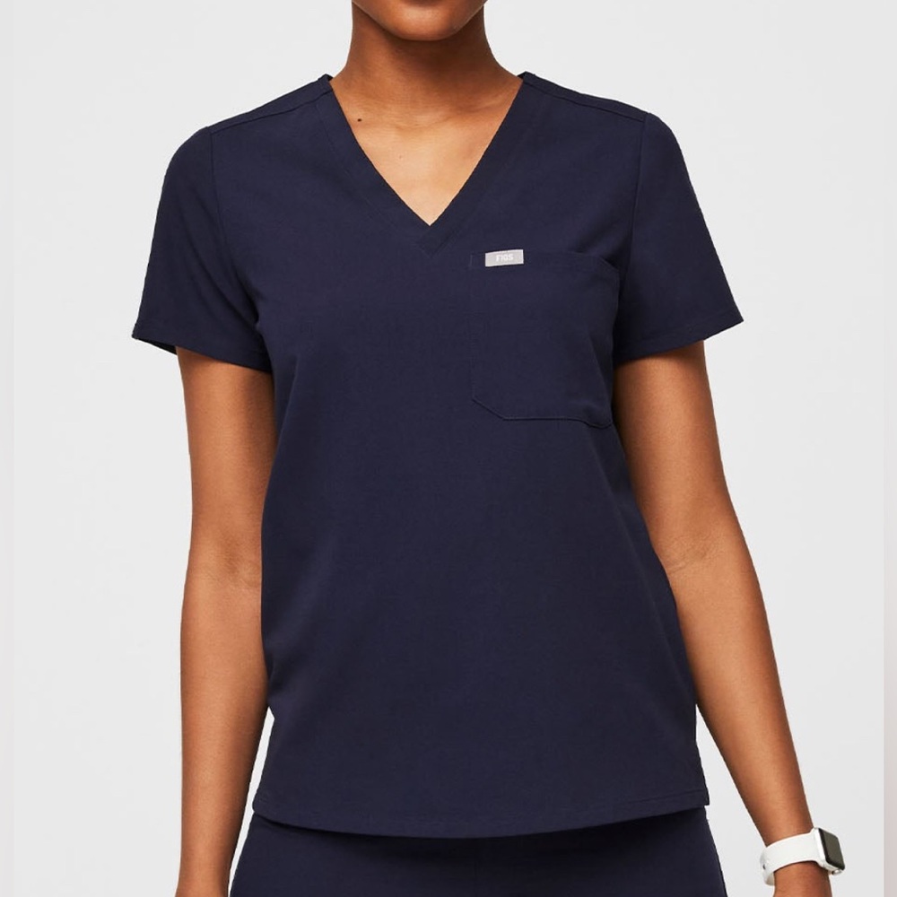 Figs Catarina Scrub Top Navy Women’s Large